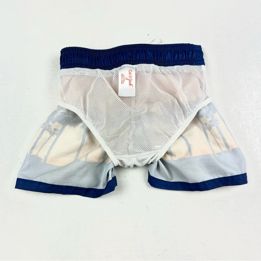 Cat & Jack Boy Tropical Design Swim Trunks